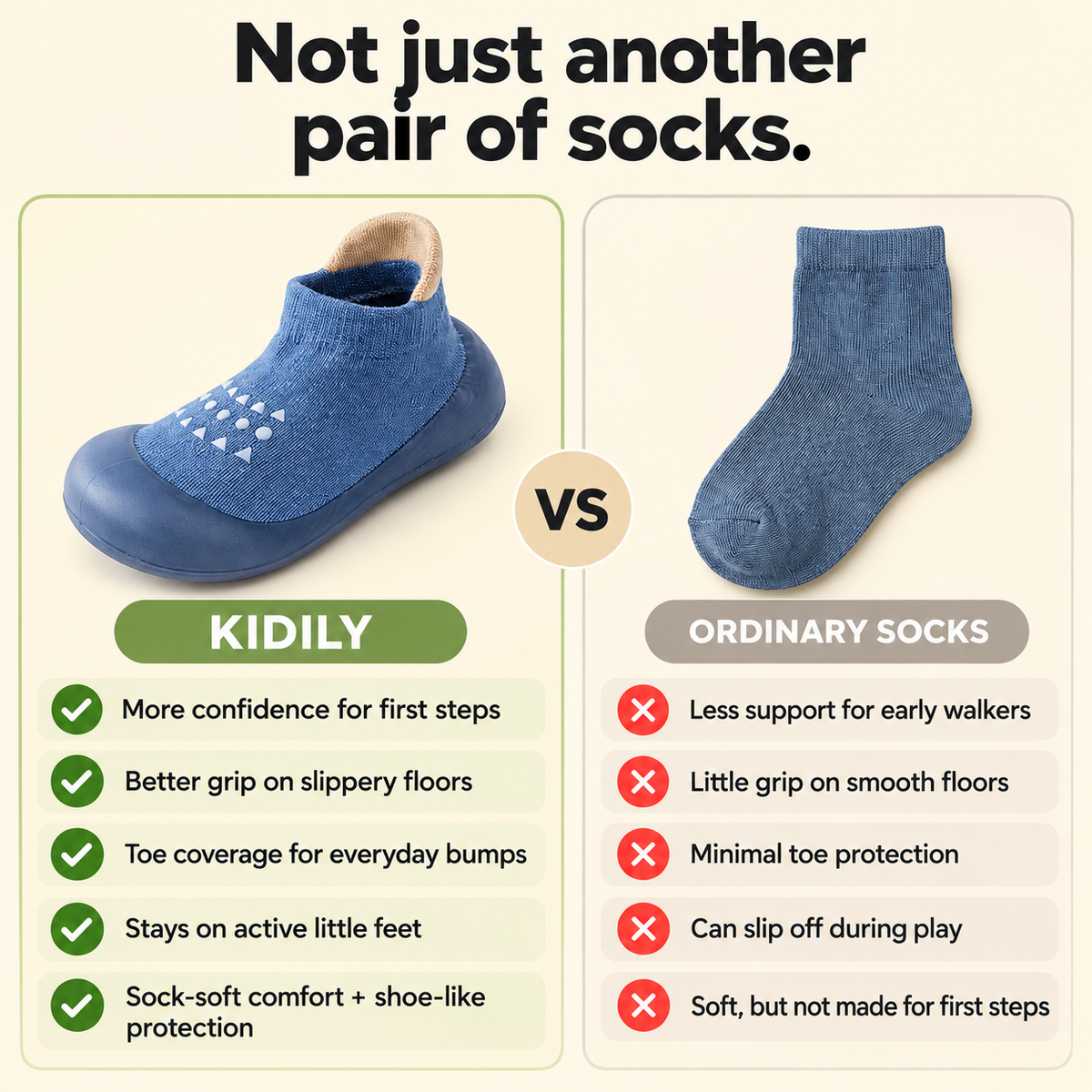 LittleSteps™ – Baby First Walker Sock Shoes