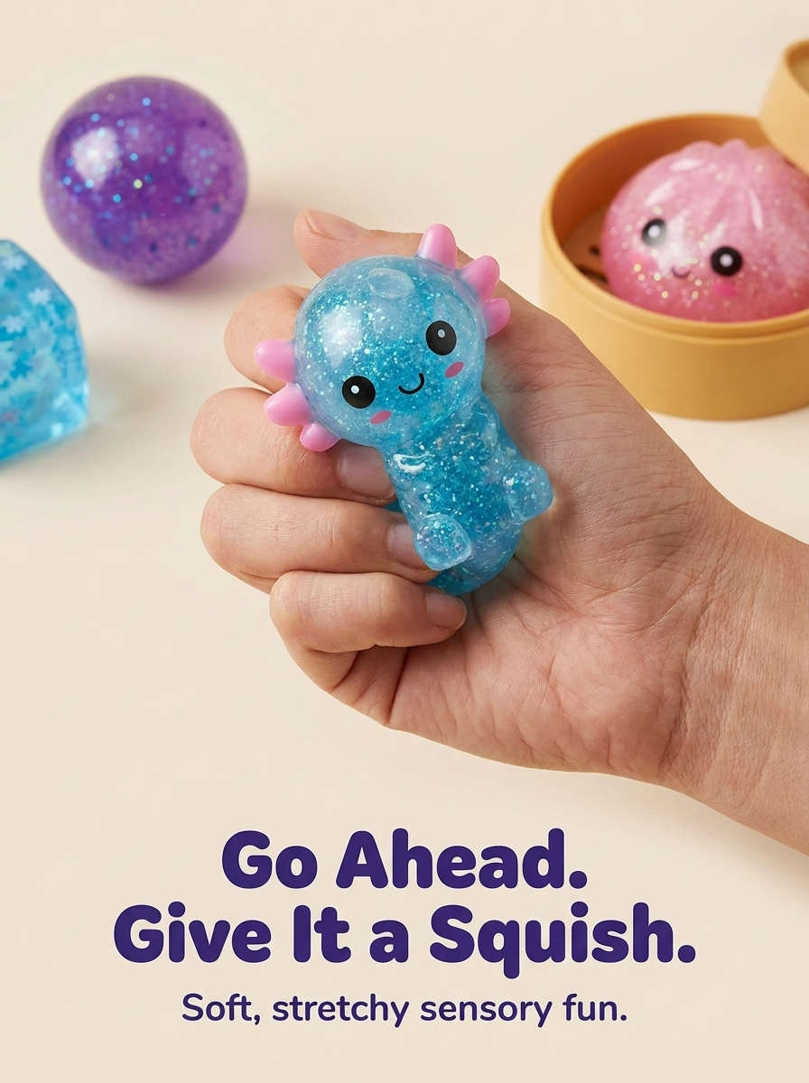 JOYIN Squishy Fun Box - 8 Piece Sensory Toy Gift Set
